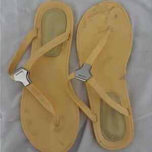 Calvin Klein Yellow Women's Sandals